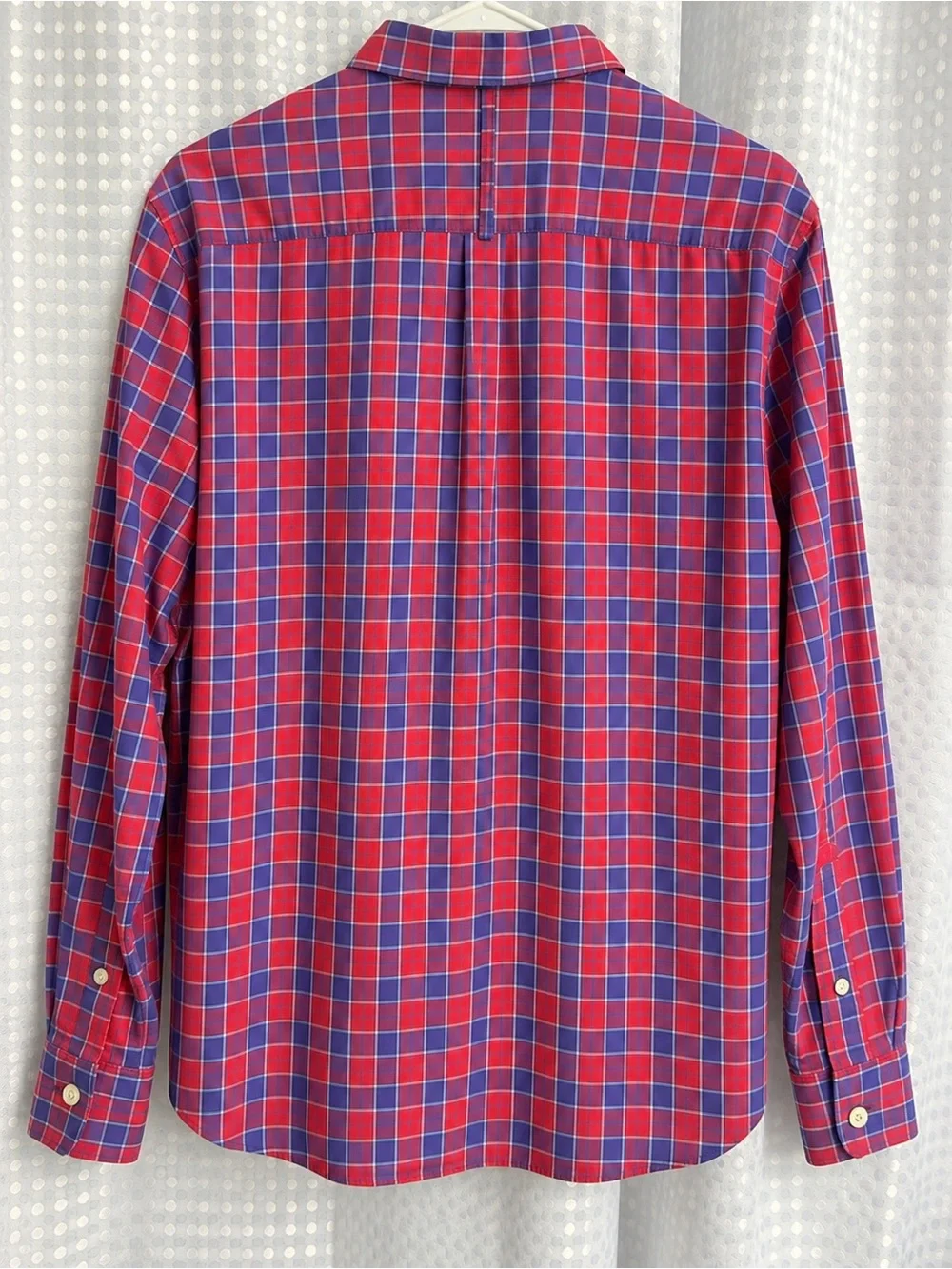 Banana Republic Red and Blue Plaid Button-Down Shirt